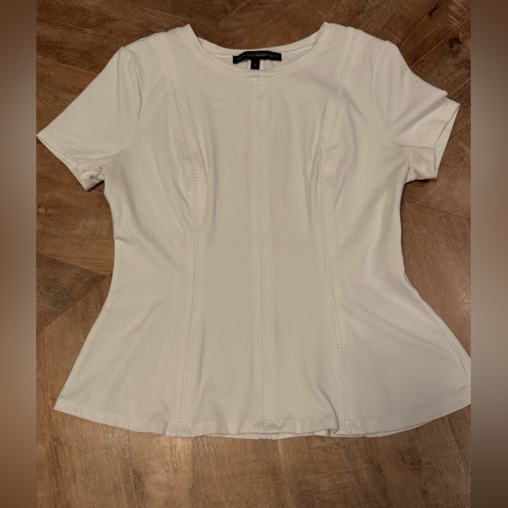 White House Black Market Peplum T-shirt
